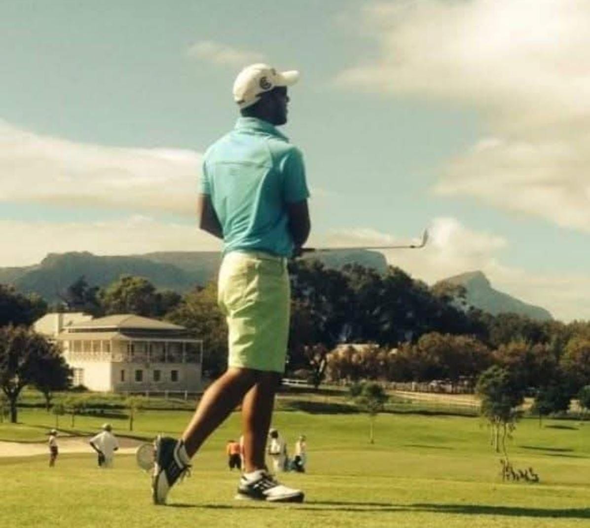 Muhammad Ali Kalla on the fairway at Rondebosch